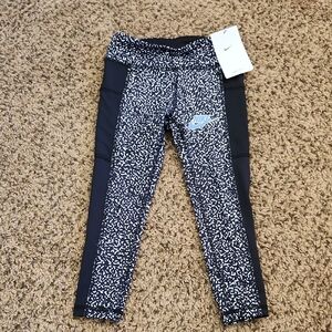 Nike Kids Black and White Leggings